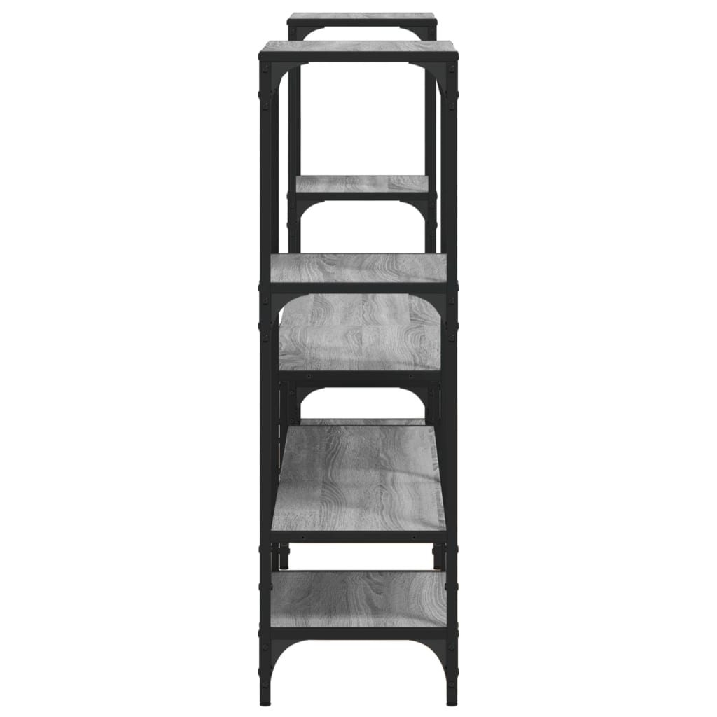 Industrial Wooden Wide TV Tele Stand Unit Cabinet With Open Storage Shelves Wood