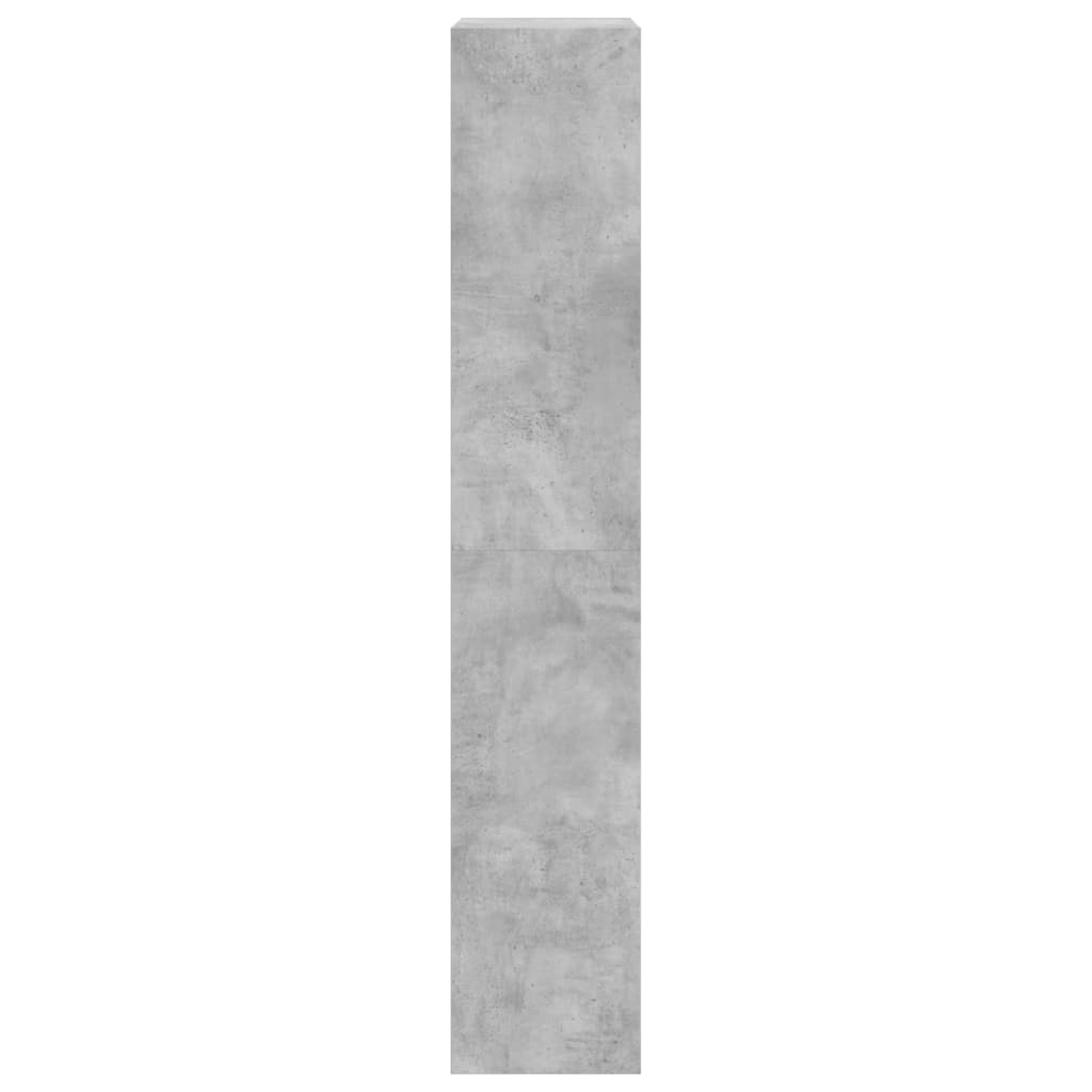 Shoe Cabinet with 4 Flip-Drawers Concrete Grey 60x34x187.5 cm