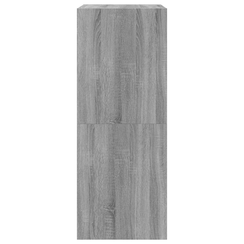 Shoe Cabinet with 2 Flip-Drawers Grey Sonoma 60x42x108 cm