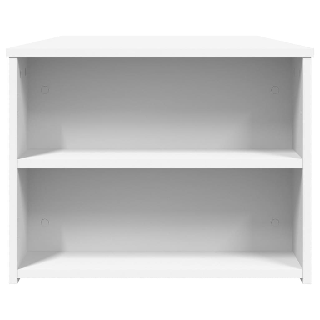 Modern Wooden Living Room Coffee Table With Open Storage Shelves Wood Tables