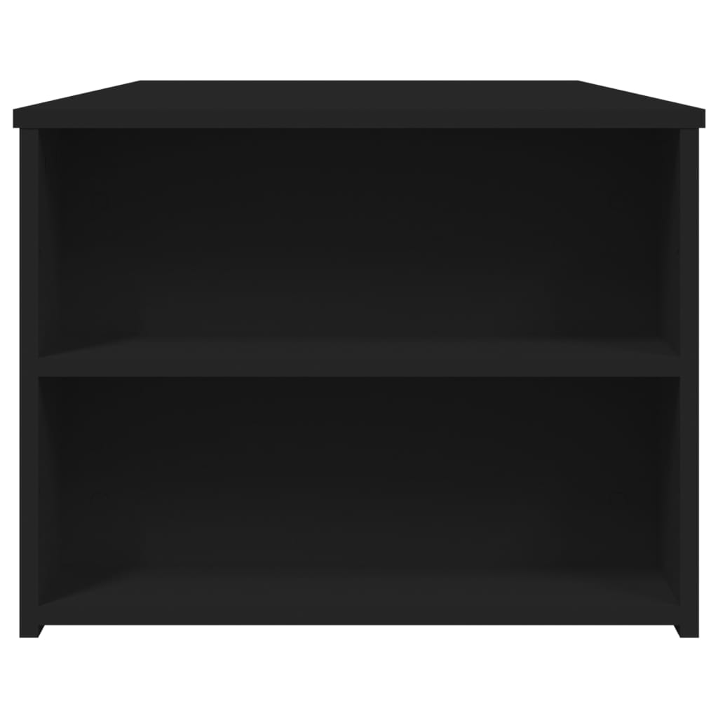 Modern Wooden Living Room Coffee Table With Open Storage Shelves Wood Tables