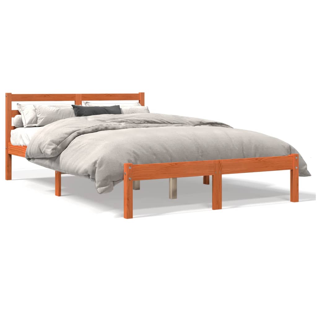 Modern Wooden King Size 150cm Bed Frame Base With Headboard