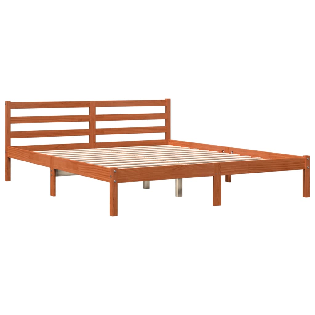 Modern Wooden Queen Size 160cm Bed Frame Base With Headboard