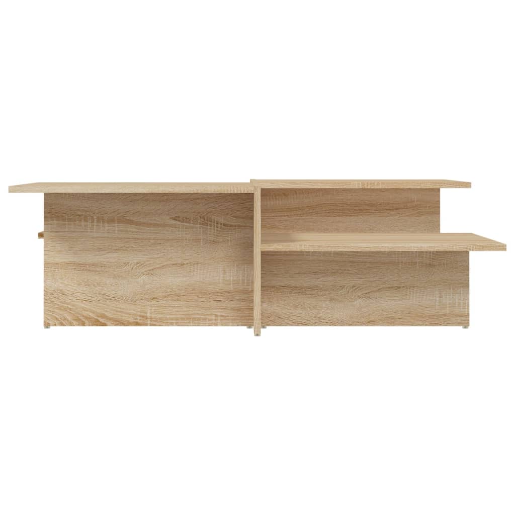 Modern Wooden 2pcs Living Room Coffee Table Set Lounge Side Tables Wood