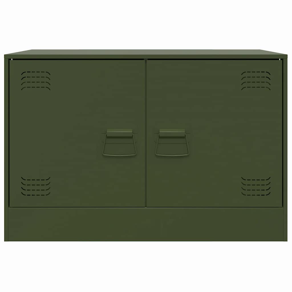 TV Cabinet Olive Green 67x39x44 cm Steel