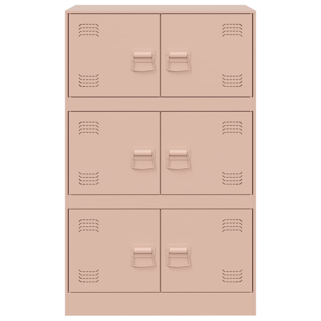 Sideboard Pink 67x39x107 cm Steel