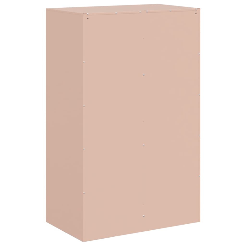 Sideboard Pink 67x39x107 cm Steel