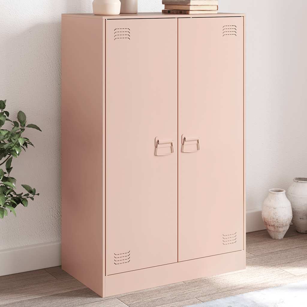 Sideboard Pink 67x39x107 cm Steel