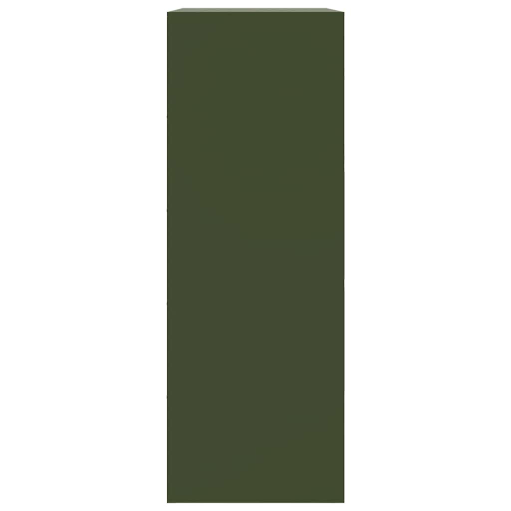 Sideboard Olive Green 67x39x107 cm Steel