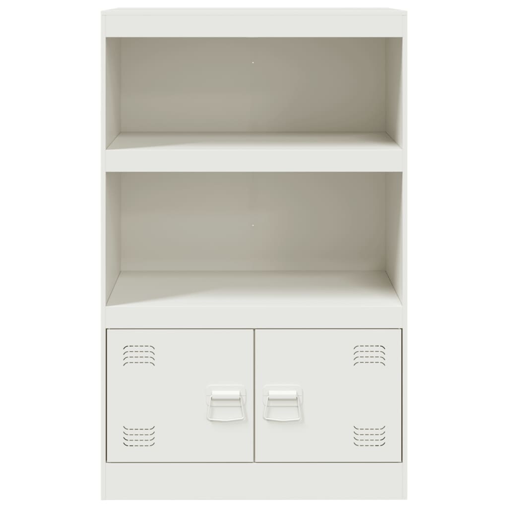 Sideboard White 67x39x107 cm Steel