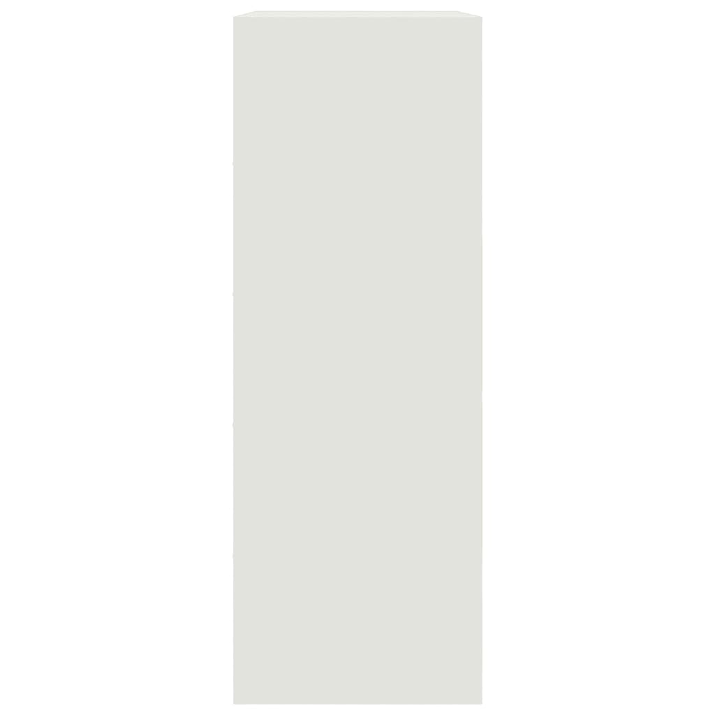 Sideboard White 67x39x107 cm Steel