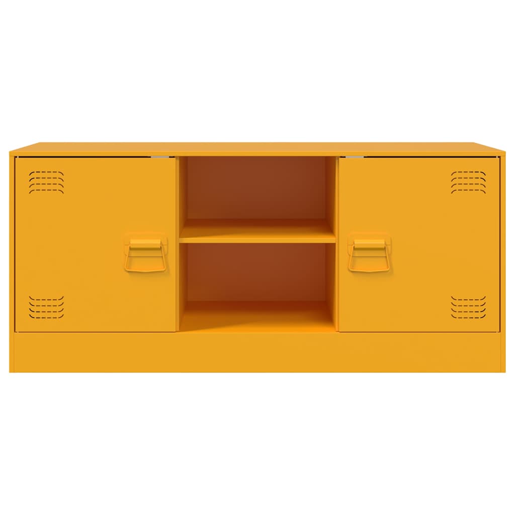 TV Cabinet Mustard Yellow 99x39x44 cm Steel