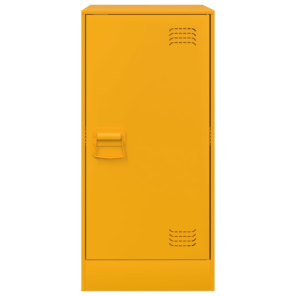 Sideboard Mustard Yellow 34.5x39x73 cm Steel