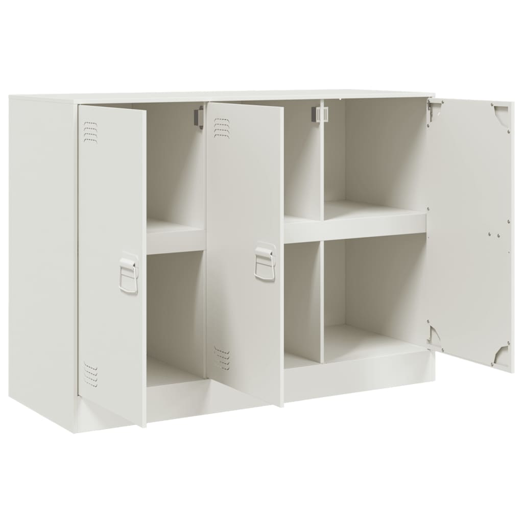 Sideboard White 99x39x73 cm Steel