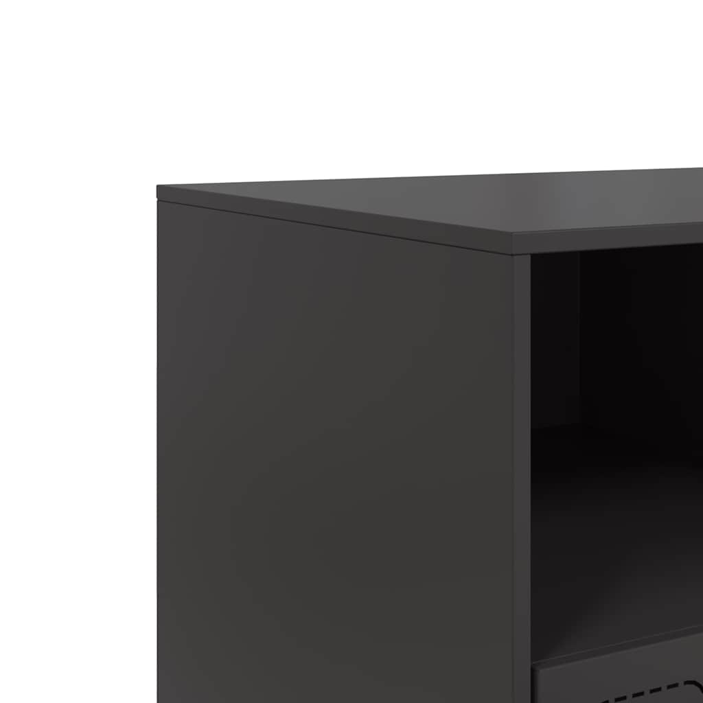 Industrial Steel 39 Inch TV Tele Stand Unit Cabinet With 3 Shelves & 3 Drawers