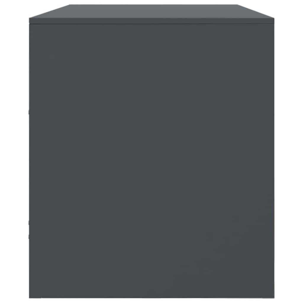 Industrial Steel 39 Inch TV Tele Stand Unit Cabinet With 3 Shelves & 3 Drawers