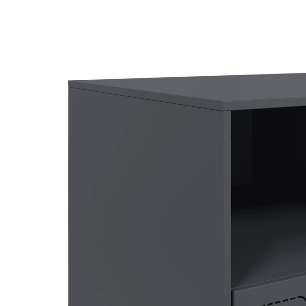 Industrial Steel 39 Inch TV Tele Stand Unit Cabinet With 3 Shelves & 3 Drawers