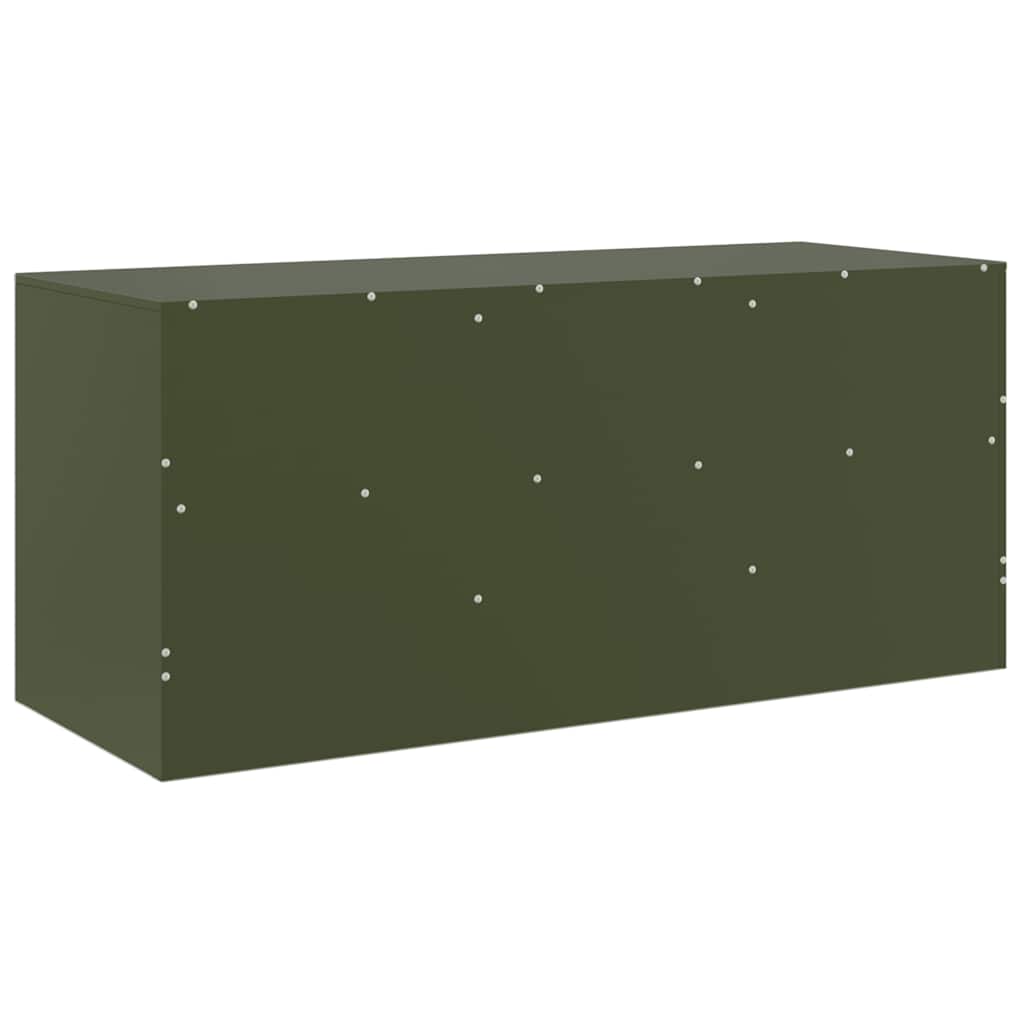 Industrial Steel 39 Inch TV Tele Stand Unit Cabinet With 3 Shelves & 3 Drawers