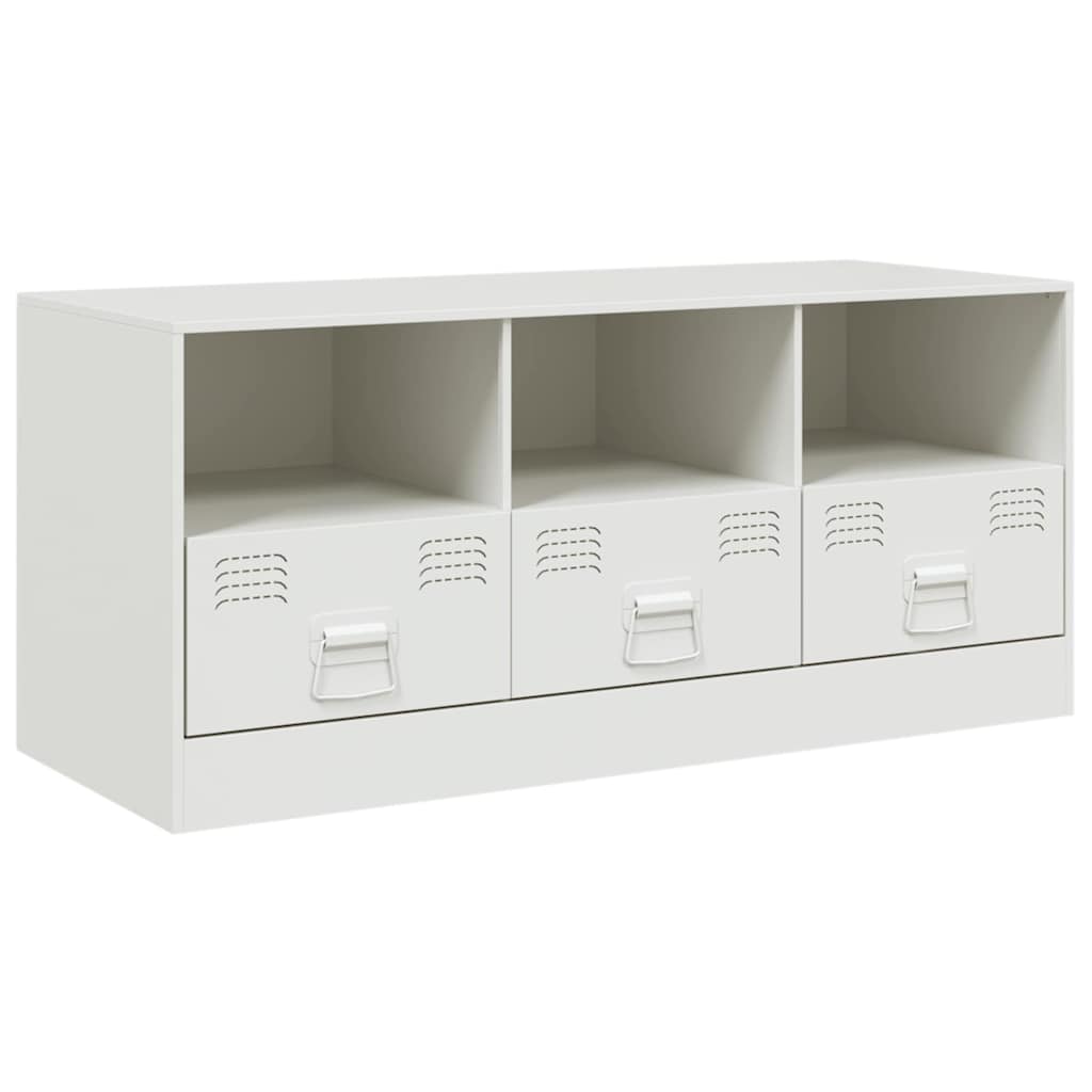 Industrial Steel 39 Inch TV Tele Stand Unit Cabinet With 3 Shelves & 3 Drawers