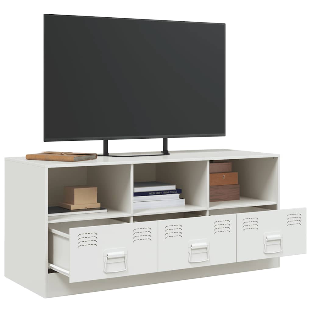 Industrial Steel 39 Inch TV Tele Stand Unit Cabinet With 3 Shelves & 3 Drawers