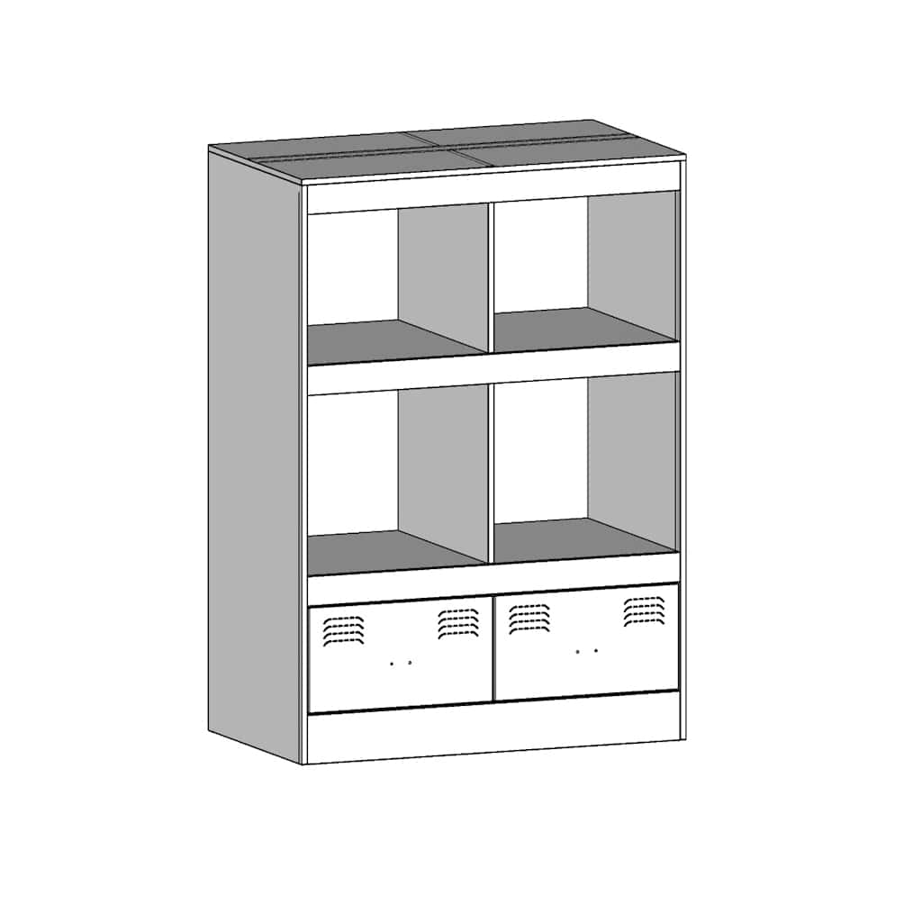 Highboard Olive Green 67x39x95 cm Steel