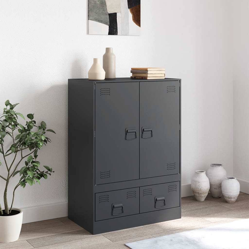 Highboard Anthracite 67x39x95 cm Steel