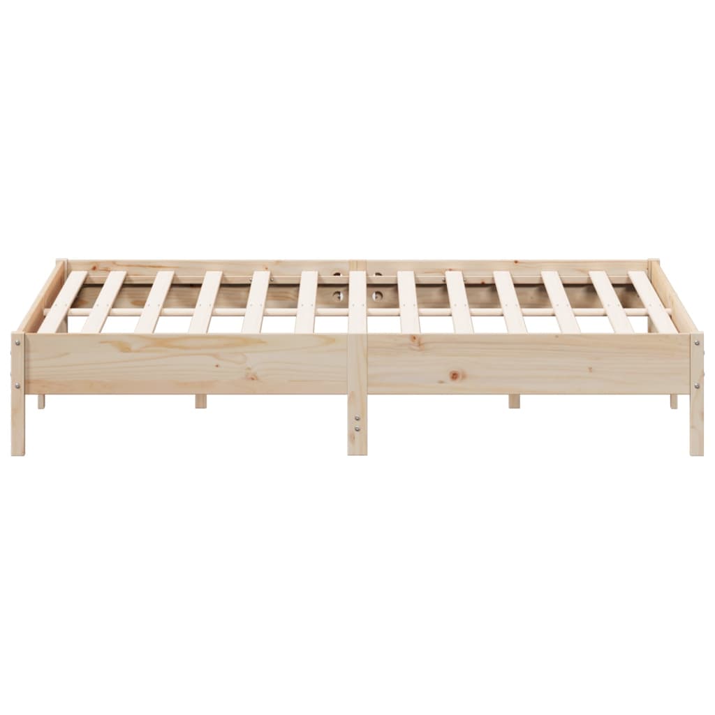 Bed Frame without Mattress 180x200 cm Super King Solid Wood Pine