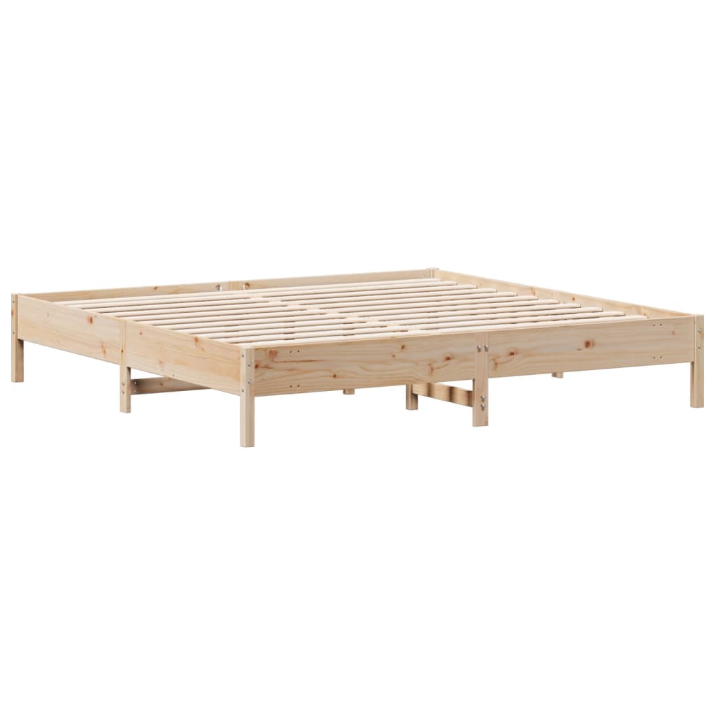 Bed Frame without Mattress 180x200 cm Super King Solid Wood Pine