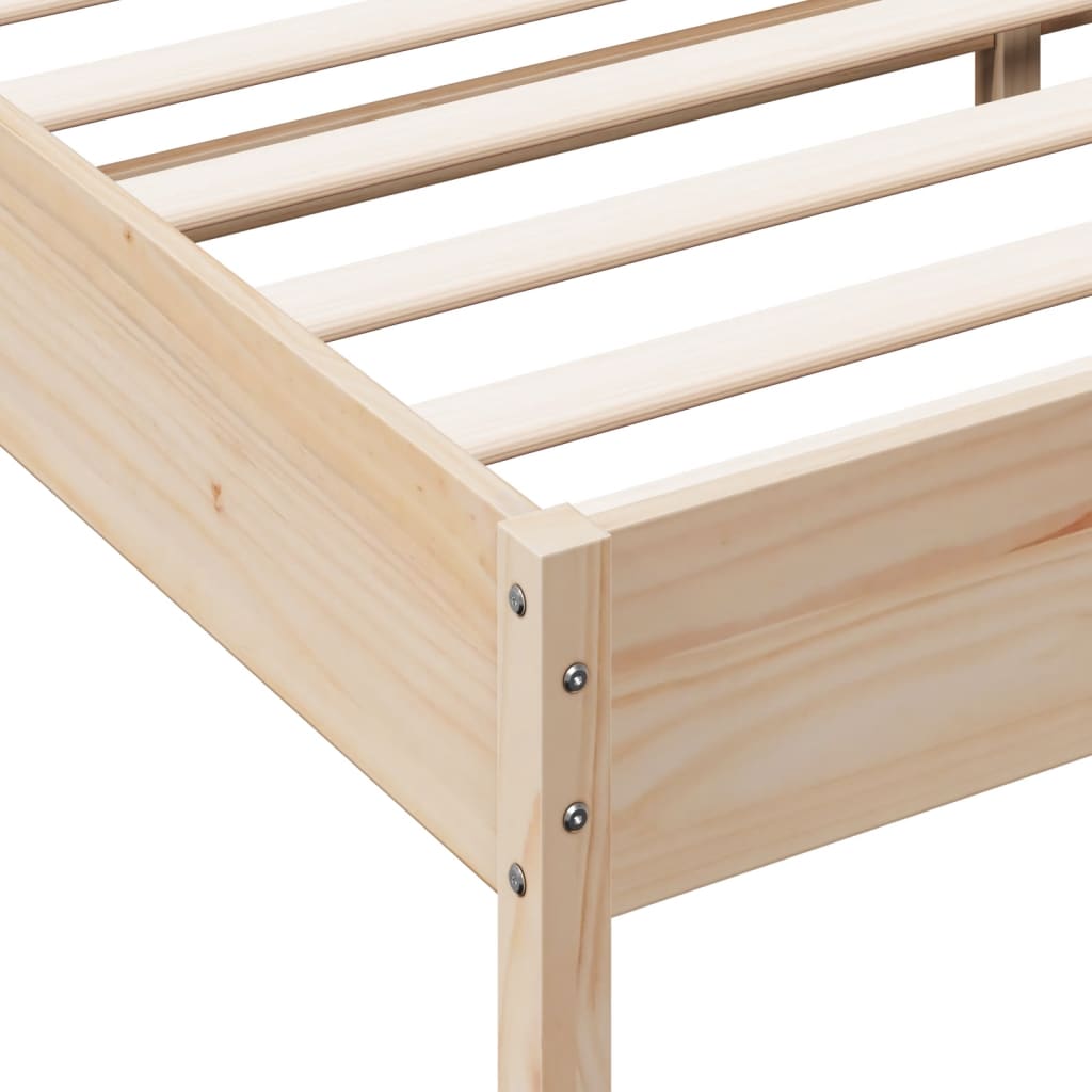 Bed Frame without Mattress 180x200 cm Super King Solid Wood Pine