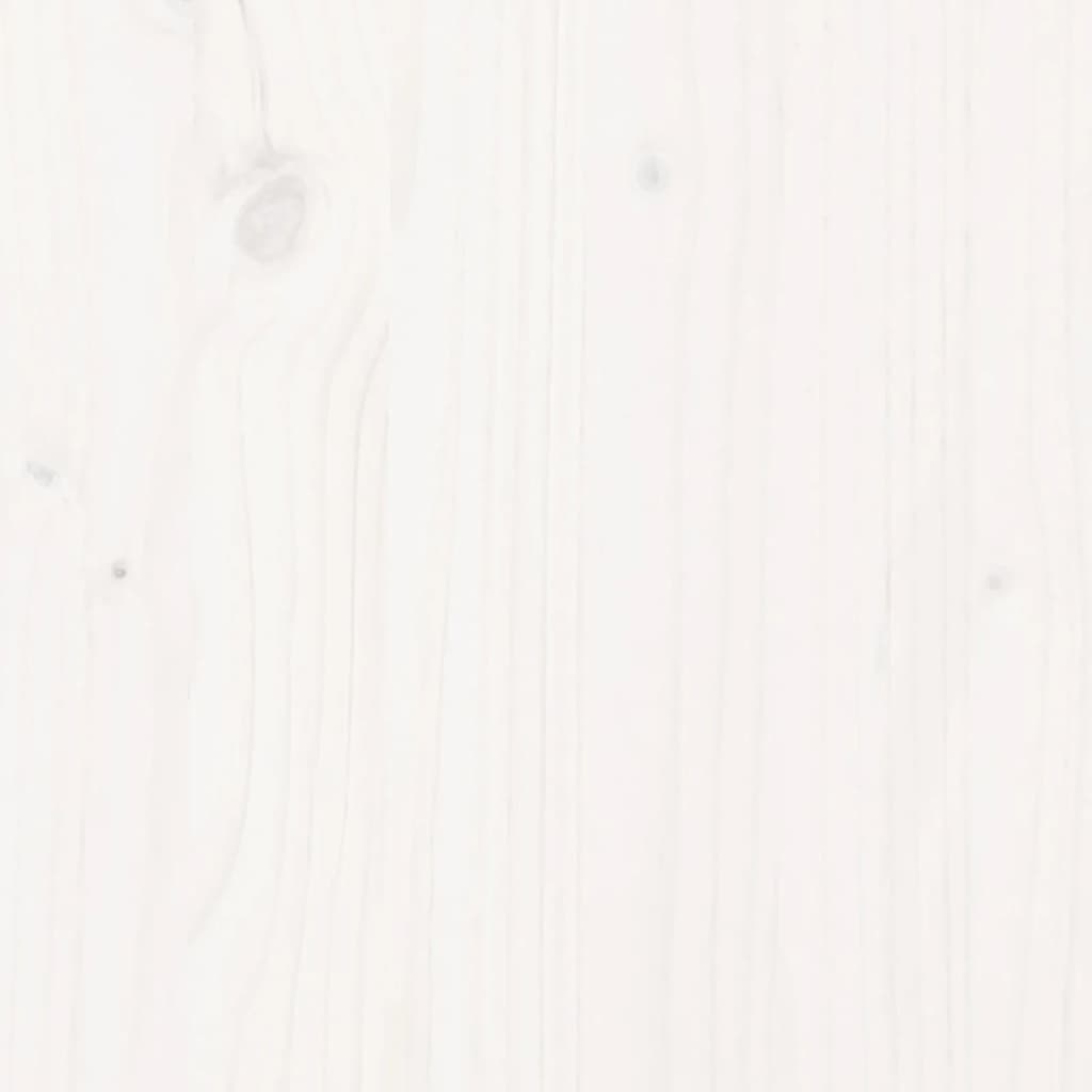 Bed Frame without Mattress White 180x200 cm Super King Solid Wood Pine
