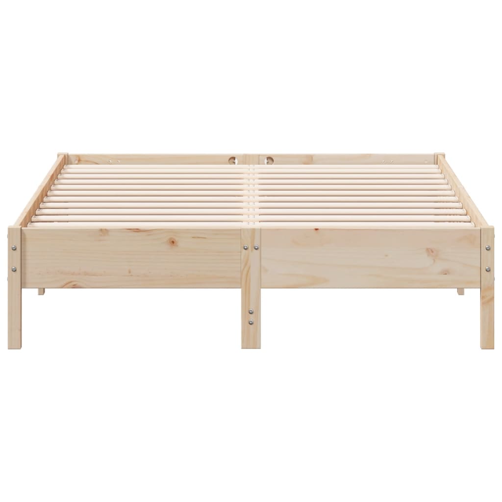 Bed Frame without Mattress 160x200 cm Solid Wood Pine