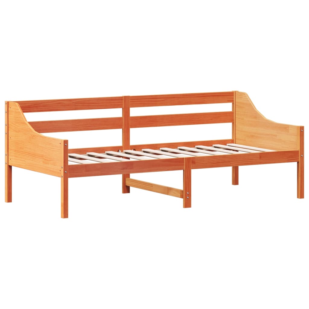 Day Bed without Mattress Wax Brown 80x200 cm Solid Wood Pine