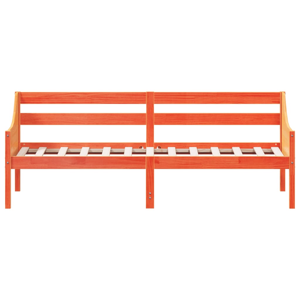 Day Bed without Mattress Wax Brown 80x200 cm Solid Wood Pine