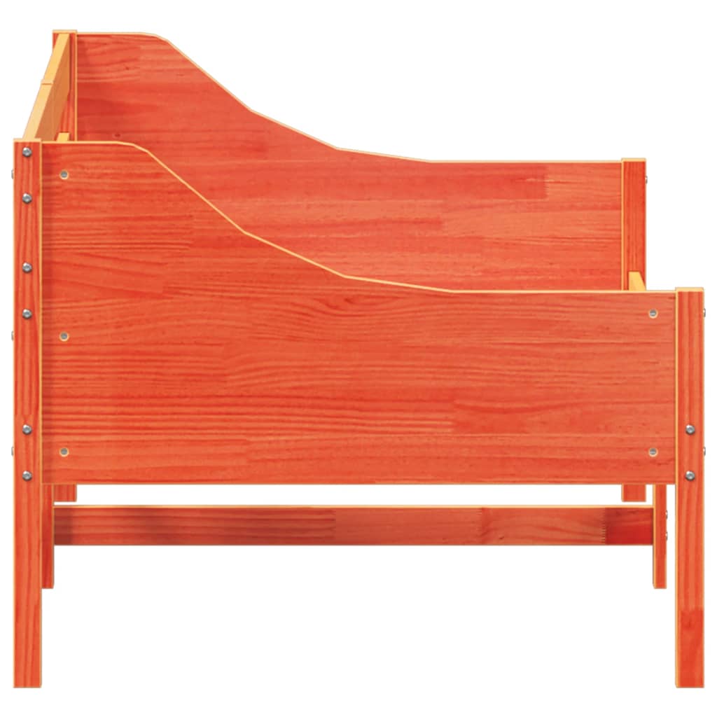 Day Bed without Mattress Wax Brown 80x200 cm Solid Wood Pine