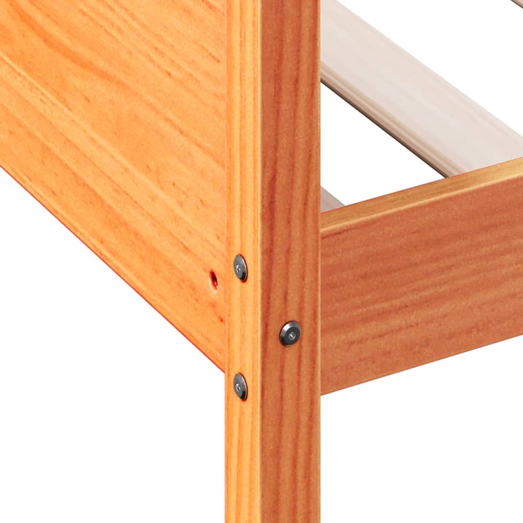 Day Bed without Mattress Wax Brown 80x200 cm Solid Wood Pine