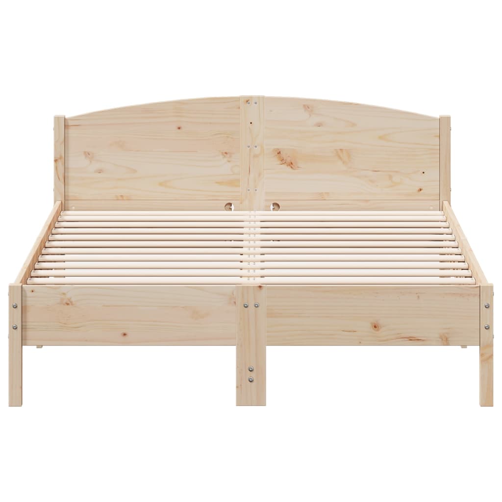 Bed Frame without Mattress 160x200 cm Solid Wood Pine