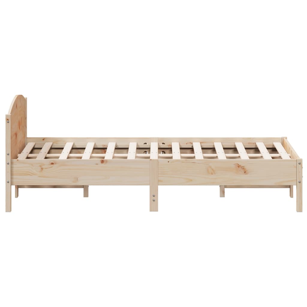 Bed Frame without Mattress 160x200 cm Solid Wood Pine
