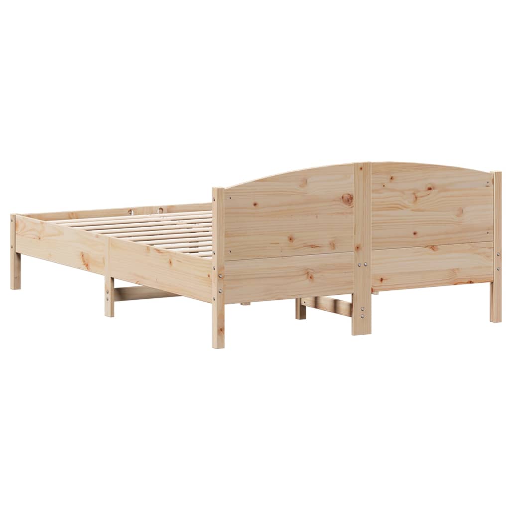 Bed Frame without Mattress 160x200 cm Solid Wood Pine