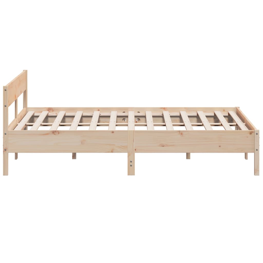 Bed Frame without Mattress 180x200 cm Super King Solid Wood Pine