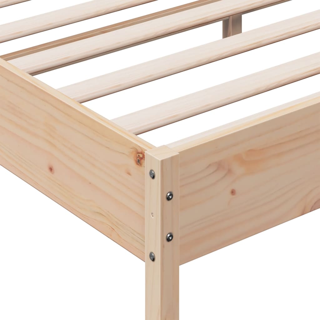 Bed Frame without Mattress 180x200 cm Super King Solid Wood Pine