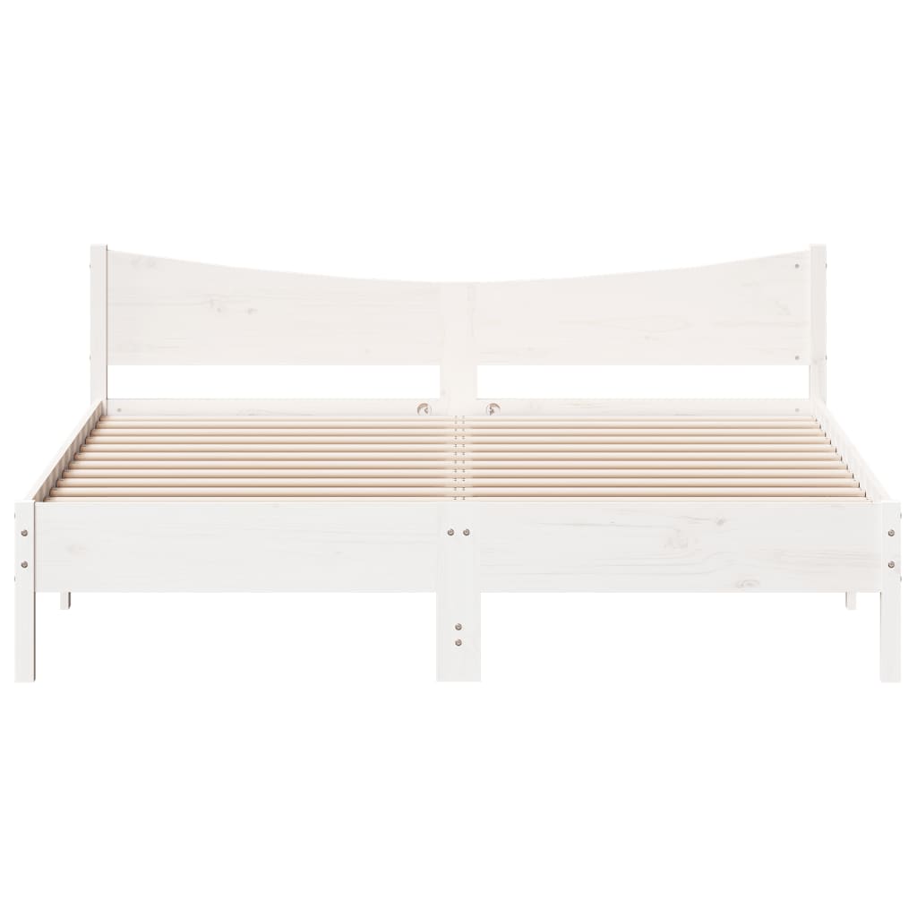 Modern Wooden Super King Size 1.8m Bed Frame Base With Headboard Pine Wood