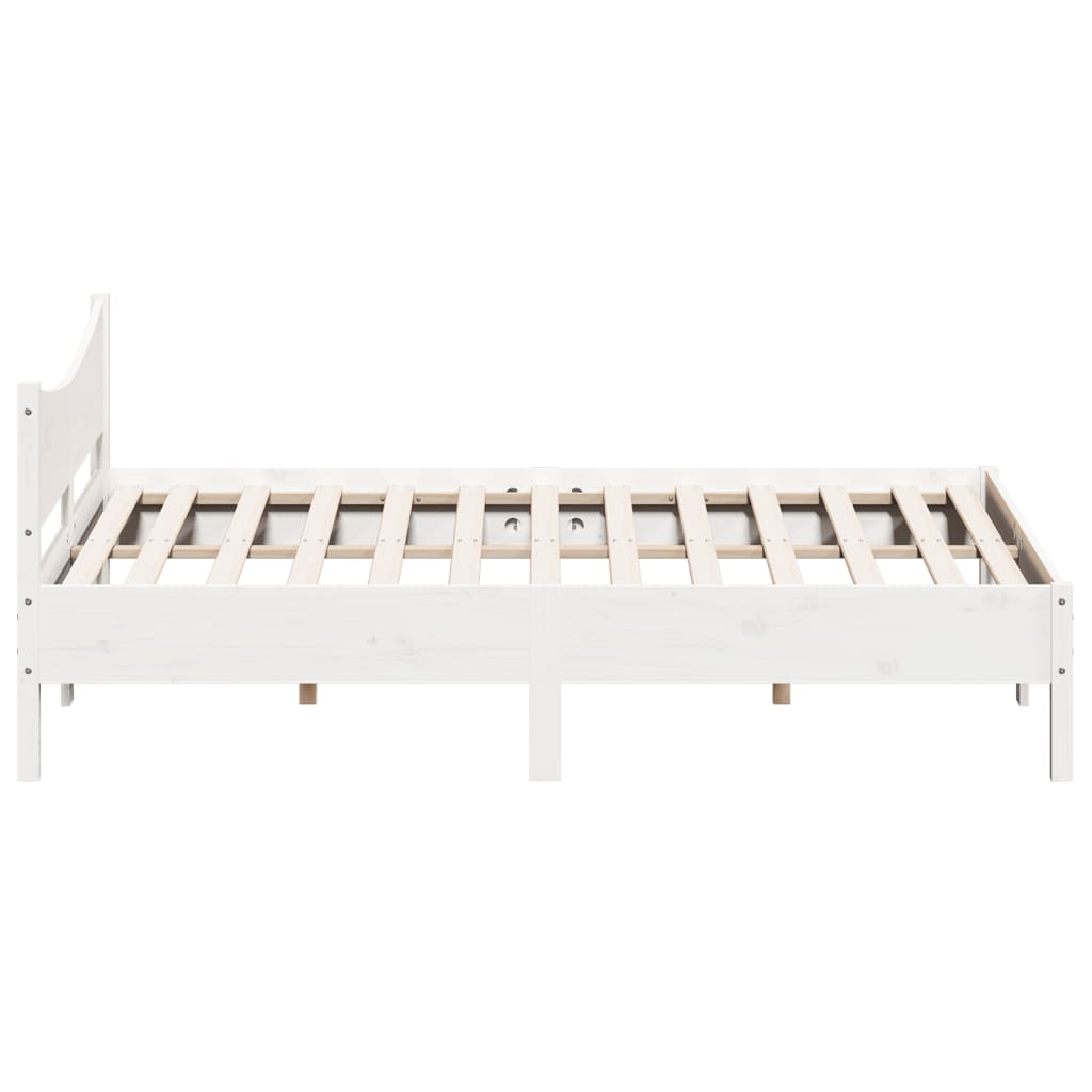 Modern Wooden Super King Size 1.8m Bed Frame Base With Headboard Pine Wood