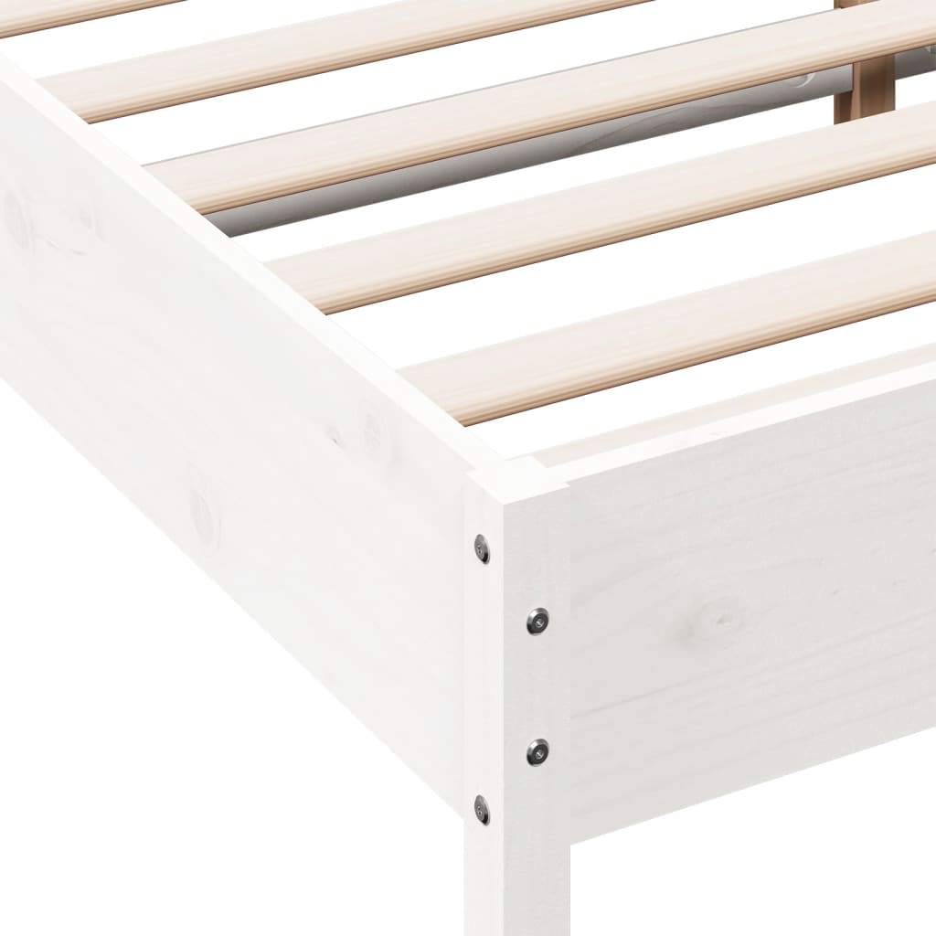 Modern Wooden Super King Size 1.8m Bed Frame Base With Headboard Pine Wood