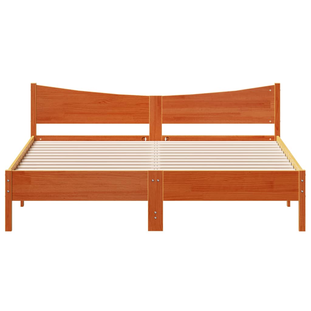 Modern Wooden Super King Size 1.8m Bed Frame Base With Headboard Pine Wood