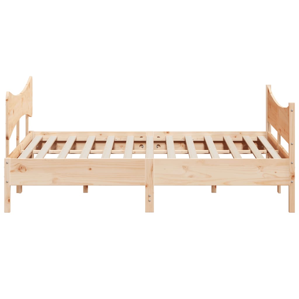 Bed Frame without Mattress 180x200 cm Super King Solid Wood Pine