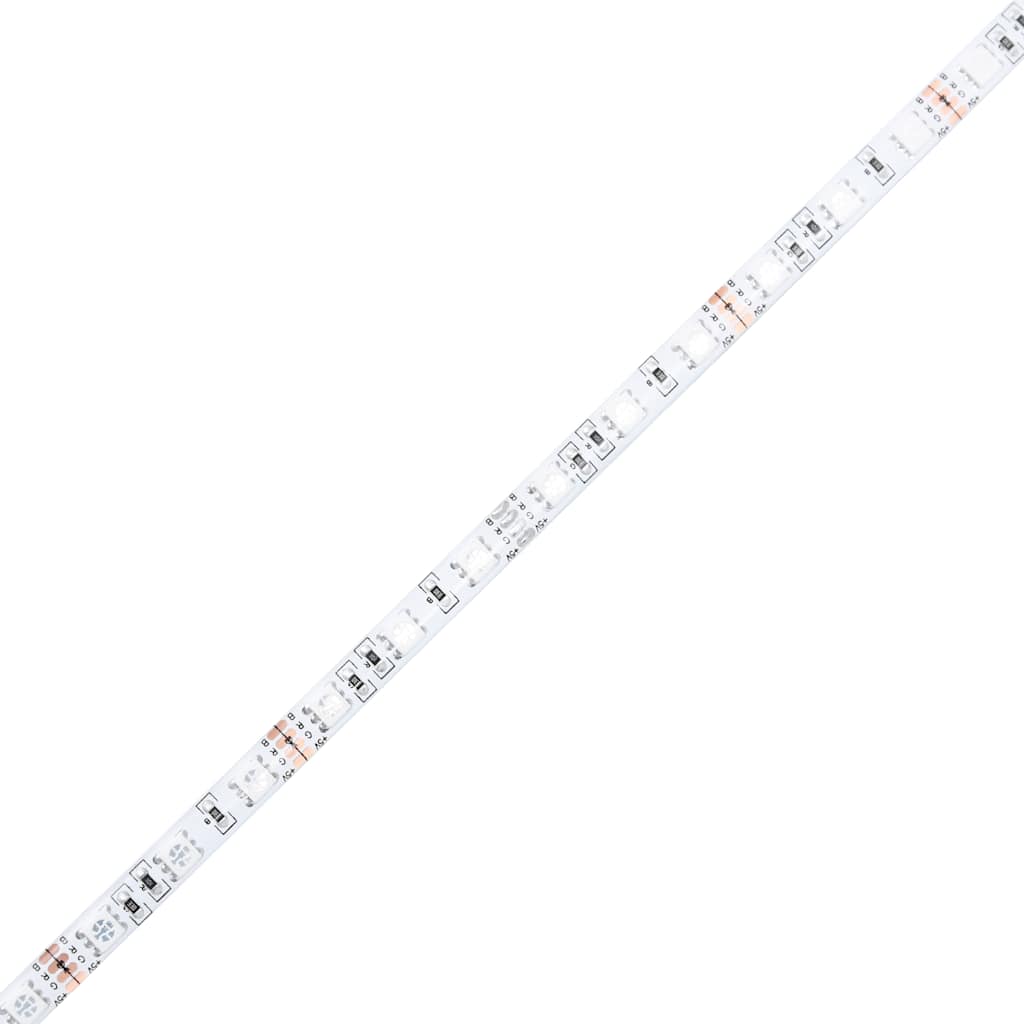 Coffee Table with LED Lights Sonoma Oak 50x49x40 cm