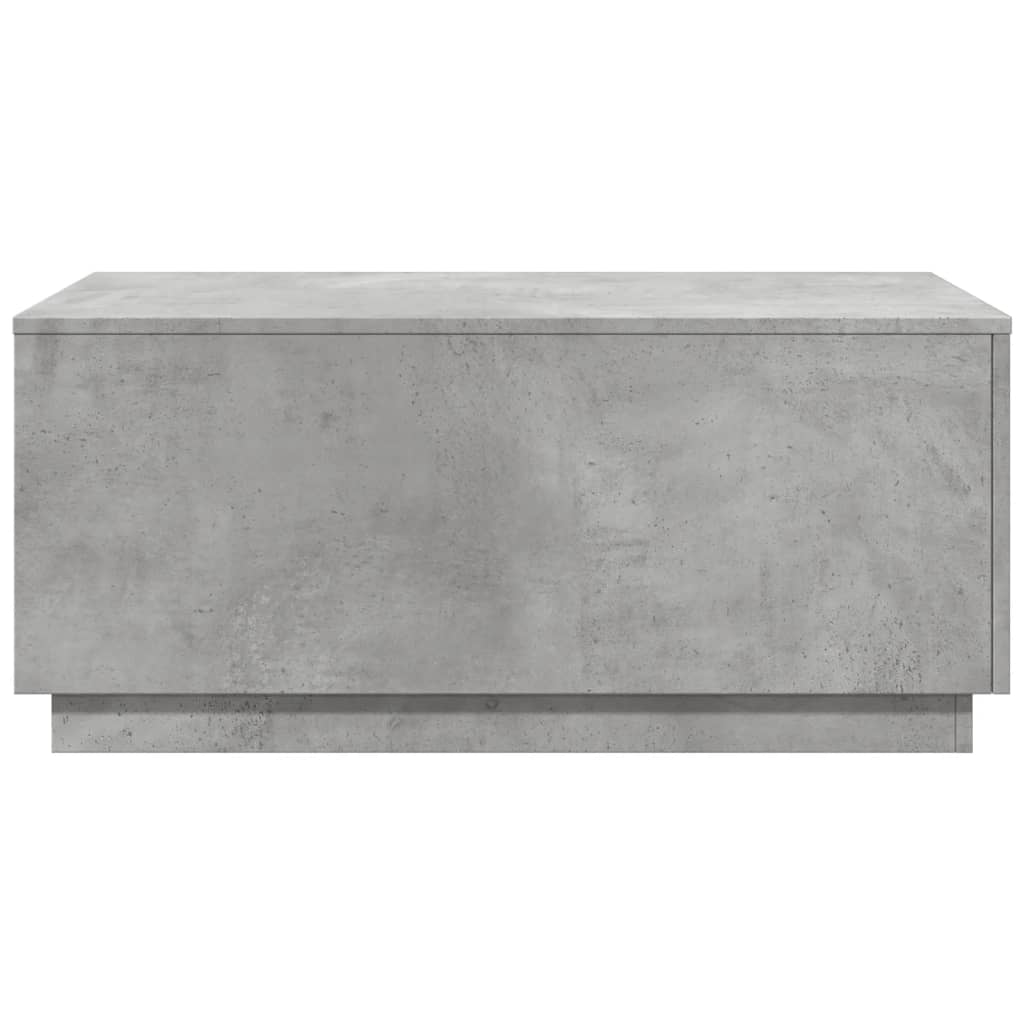 Modern Wooden Living Room Rectangular Coffee Table With LED Lights Wood Tables
