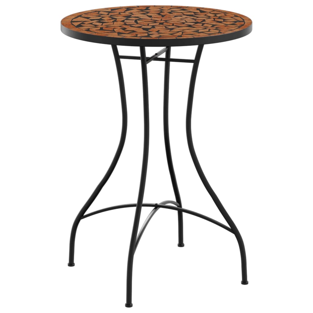 Mosaic Bistro Table Ø50x70 cm Ceramic with Decorative Pattern for Indoor and Outdoor Use