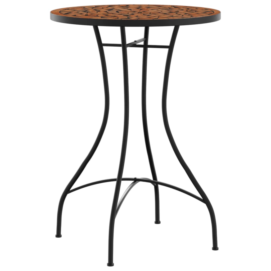 Mosaic Bistro Table Ø50x70 cm Ceramic with Decorative Pattern for Indoor and Outdoor Use