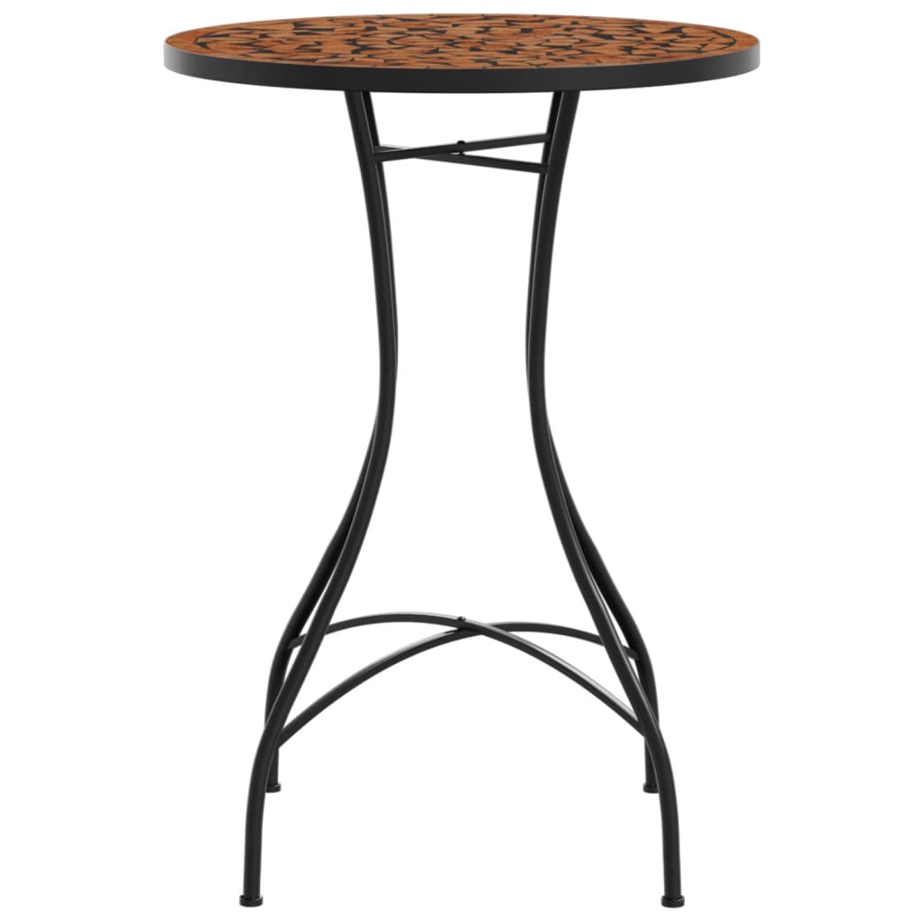 Mosaic Bistro Table Ø50x70 cm Ceramic with Decorative Pattern for Indoor and Outdoor Use